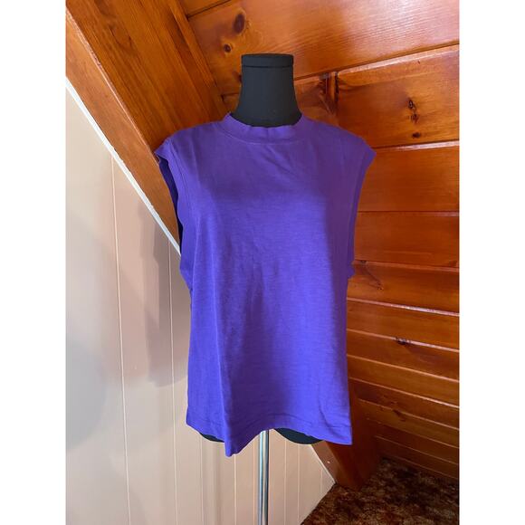 NWT Cotton Citizen Tokyo Muscle Tee Purple Size Medium Oversized - Picture 1 of 6